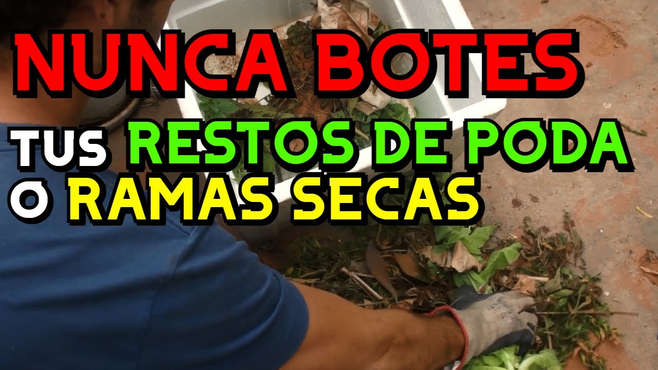 Como hacer abono de te de compost de restos de poda de tus arboles de jardin