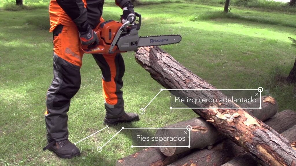Como utilizar una sierra de cadena de manera segura y eficaz