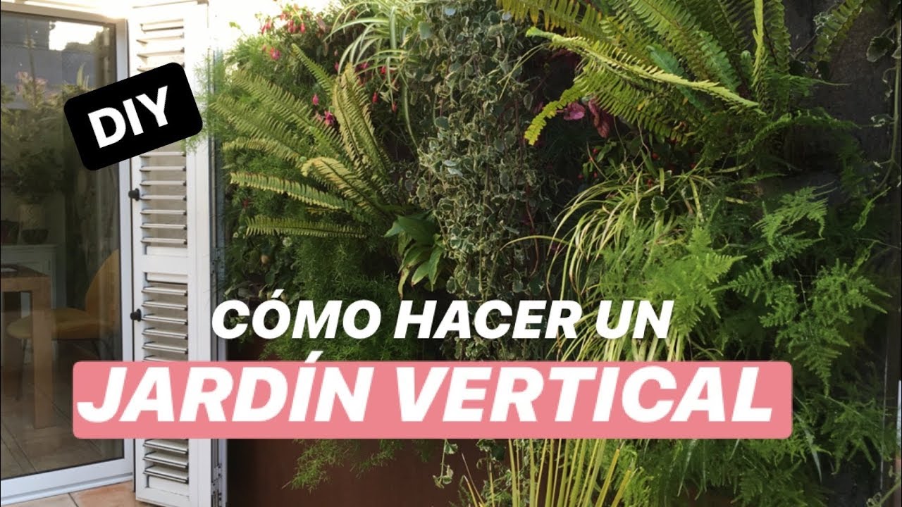 Como crear un jardin vertical en tu balcon