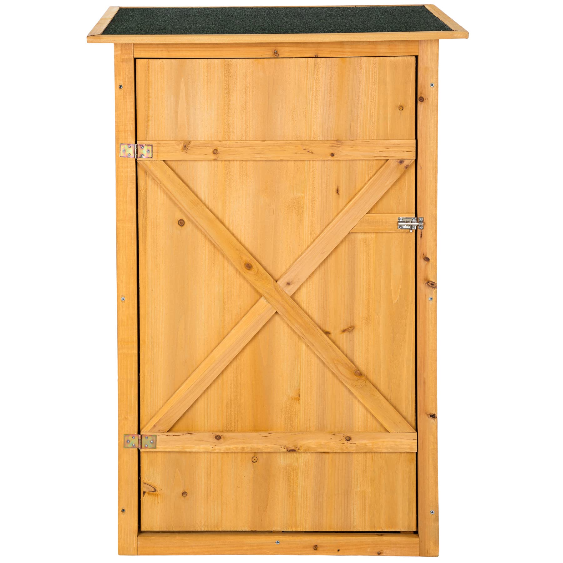 tectake 404565 caseta armario para jardin armario impermeable con estantes exterior con cerrojo